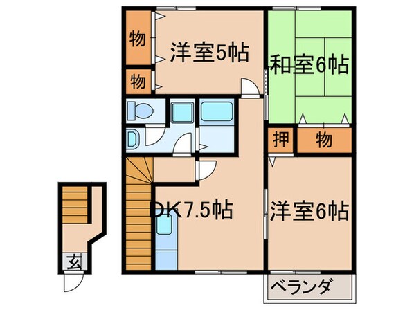 エレガンスヒルの物件間取画像